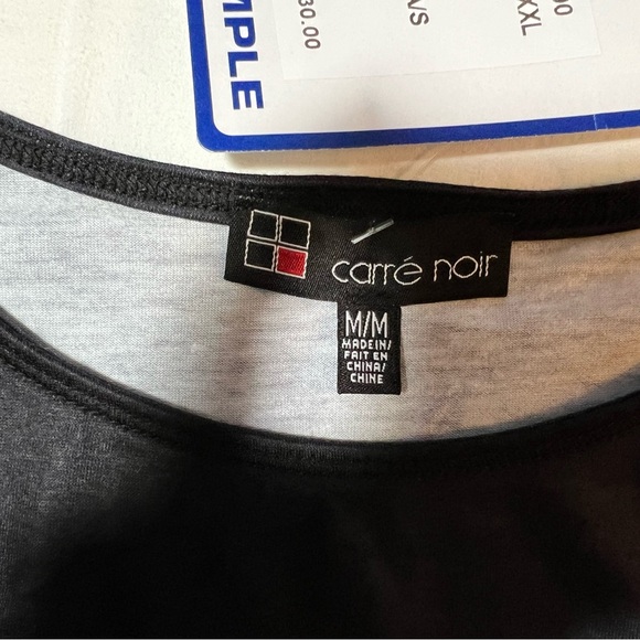 Animal print ladies top long sleeve tee by Carre Noir Size Medium - Picture 2 of 9